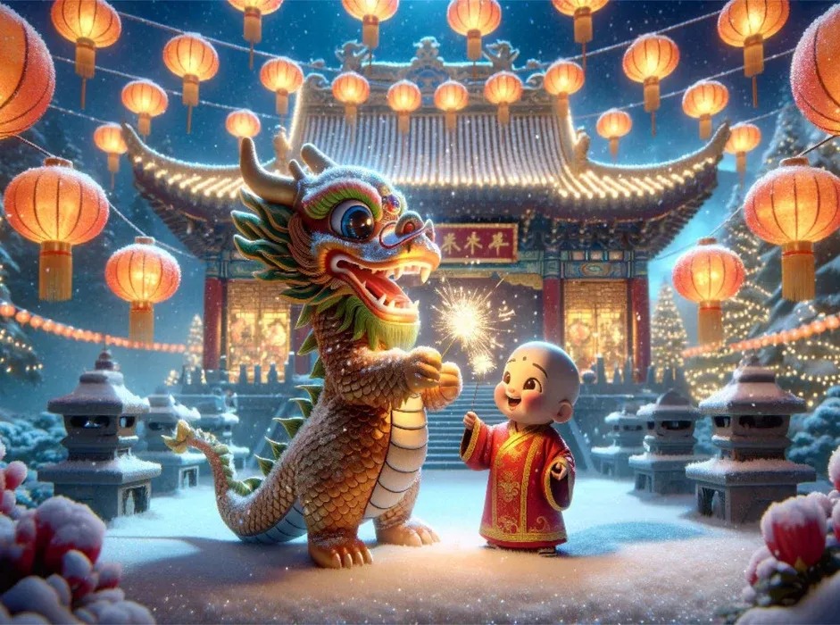 Sparkling Friends In A Winter Wonderland