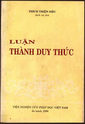 THÀNH DUY THỨC LUẬN